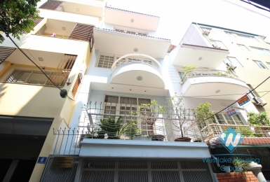 Nice house with 4 bedrooms and car parking space for rent in Ba Dinh